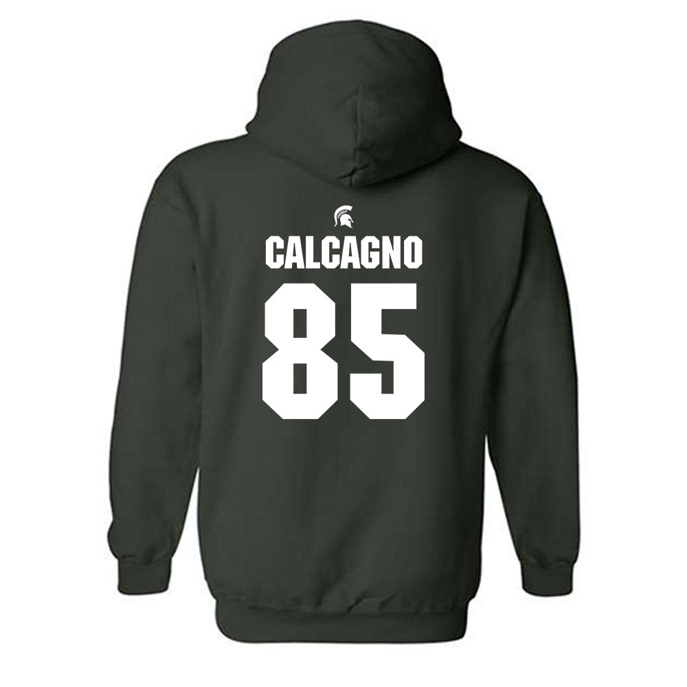 Michigan State - NCAA Football : Grant Calcagno - Generic Shersey Hooded Sweatshirt