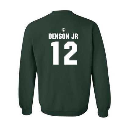 Michigan State - NCAA Football : Justin Denson Jr - Generic Shersey Crewneck Sweatshirt-1