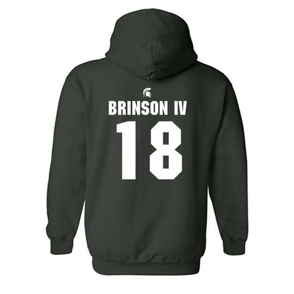 Michigan State - NCAA Football : Andrew Brinson IV - Generic Shersey Hooded Sweatshirt