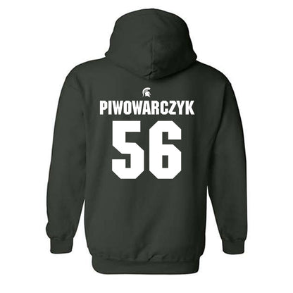 Michigan State - NCAA Football : Christopher Piwowarczyk - Generic Shersey Hooded Sweatshirt