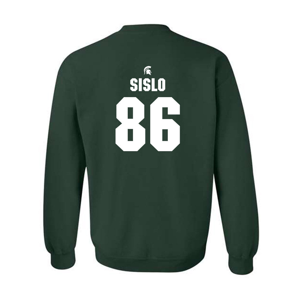 Michigan State - NCAA Football : Blake Sislo - Generic Shersey Crewneck Sweatshirt-1