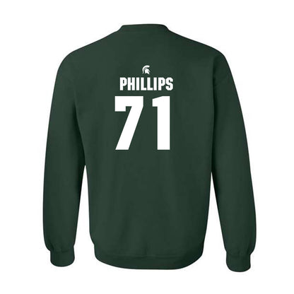 Michigan State - NCAA Football : Kristian Phillips - Generic Shersey Crewneck Sweatshirt-1