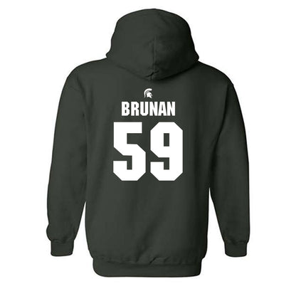 Michigan State - NCAA Football : Kyler Brunan - Generic Shersey Hooded Sweatshirt