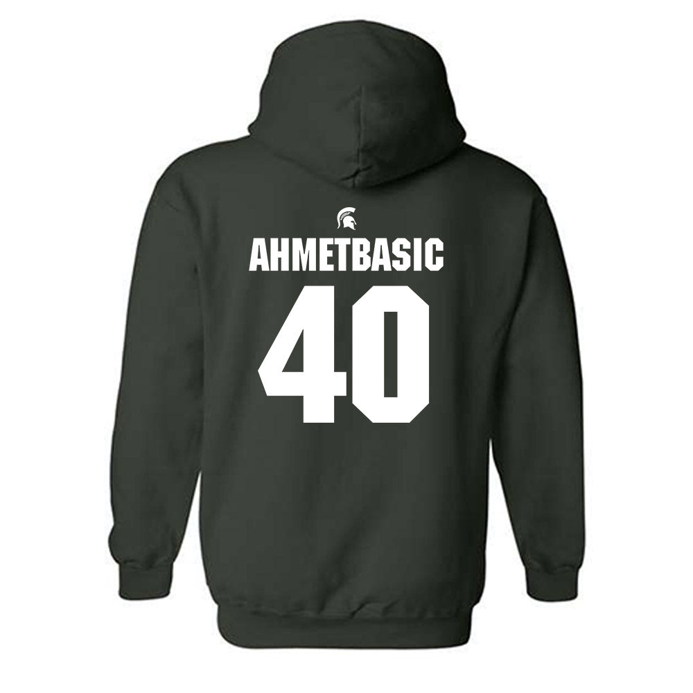 Michigan State - NCAA Football : Tarik Ahmetbasic - Generic Shersey Hooded Sweatshirt