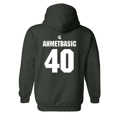 Michigan State - NCAA Football : Tarik Ahmetbasic - Generic Shersey Hooded Sweatshirt
