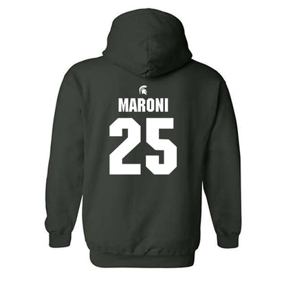 Michigan State - NCAA Women's Soccer : Samantha Maroni - Generic Shersey Hooded Sweatshirt-1