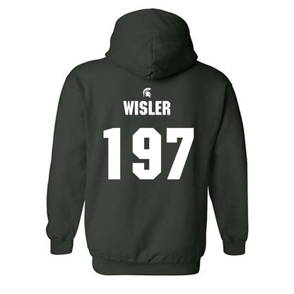 Michigan State - NCAA Wrestling : Kael Wisler - Generic Shersey Hooded Sweatshirt-1