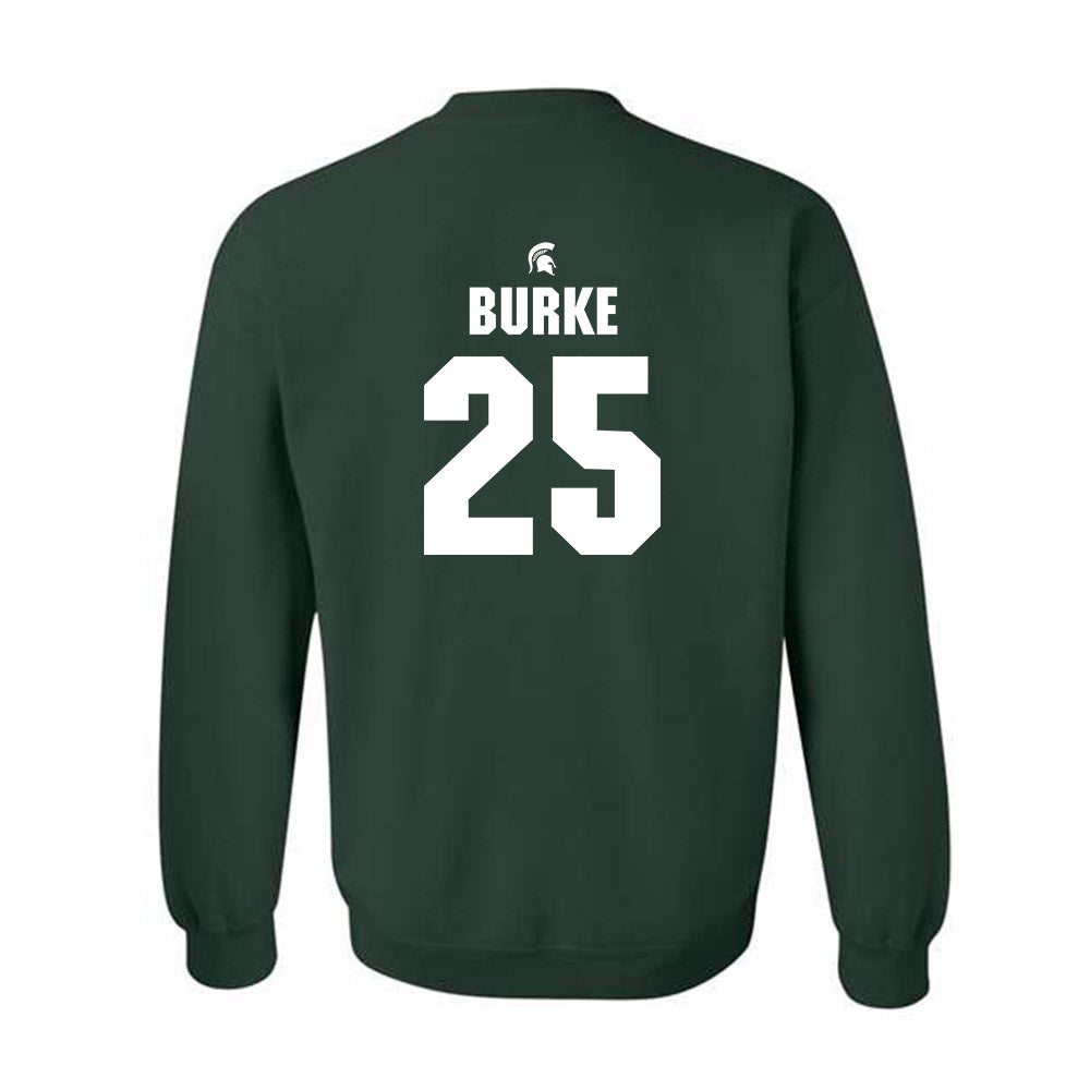 Michigan State - NCAA Men's Ice Hockey : Cole Burke - Generic Shersey Crewneck Sweatshirt-1