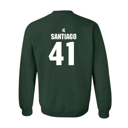Michigan State - NCAA Football : David Santiago - Generic Shersey Crewneck Sweatshirt-1