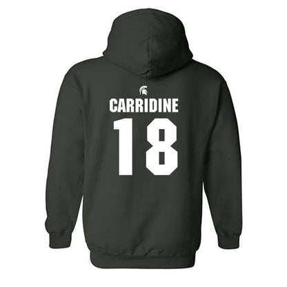 Michigan State - NCAA Football : Atticus Carridine - Generic Shersey Hooded Sweatshirt-1
