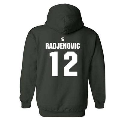 Michigan State - NCAA Men's Tennis : Vuk Radjenovic - Generic Shersey Hooded Sweatshirt-1
