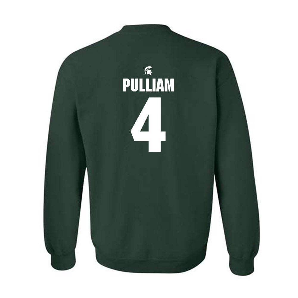 Michigan State - NCAA Football : Marcellius Pulliam - Generic Shersey Crewneck Sweatshirt-1