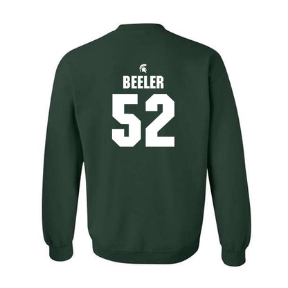 Michigan State - NCAA Football : Mikeshun Beeler - Generic Shersey Crewneck Sweatshirt