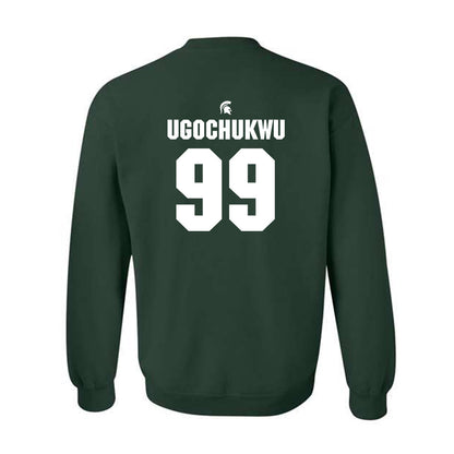 Michigan State - NCAA Men's Basketball : Divine-Collins Ugochukwu - Generic Shersey Crewneck Sweatshirt-1