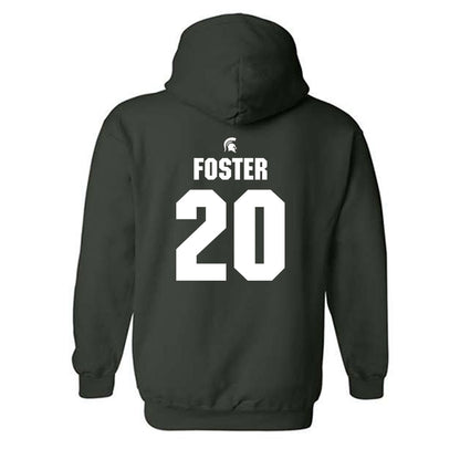 Michigan State - NCAA Football : Shawn Foster - Generic Shersey Hooded Sweatshirt