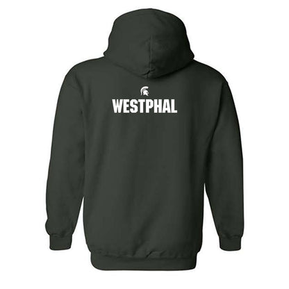 Michigan State - NCAA Men's Track & Field : Thomas Westphal - Generic Shersey Hooded Sweatshirt