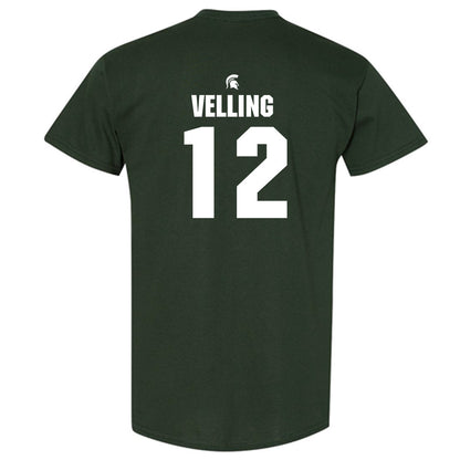 Michigan State - NCAA Football : Jack Velling - Generic Shersey T-Shirt-1