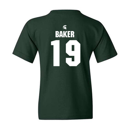 Michigan State - NCAA Men's Ice Hockey : Austin Baker - Generic Shersey Youth T-Shirt-1