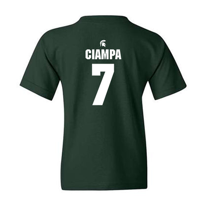 Michigan State - NCAA Women's Soccer : Aubree Ciampa - Generic Shersey Youth T-Shirt-1