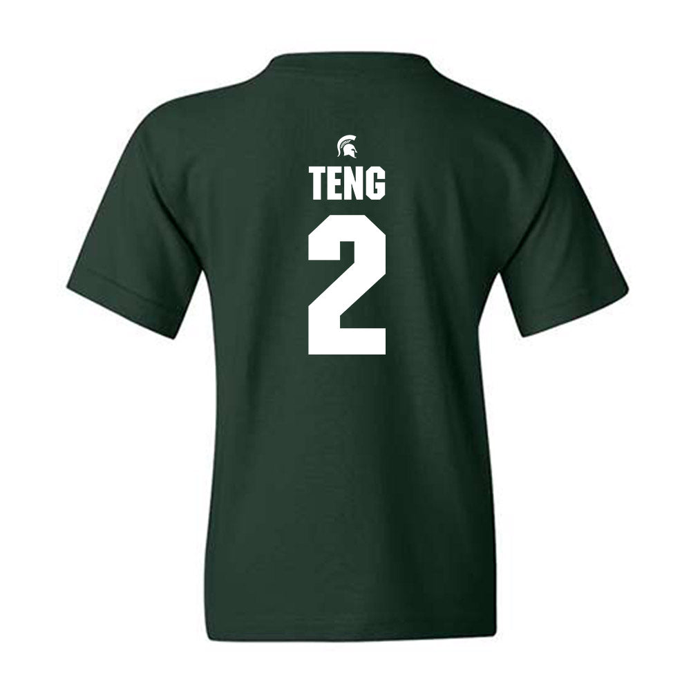 Michigan State - NCAA Men's Basketball : Kur Teng - Generic Shersey Youth T-Shirt-1