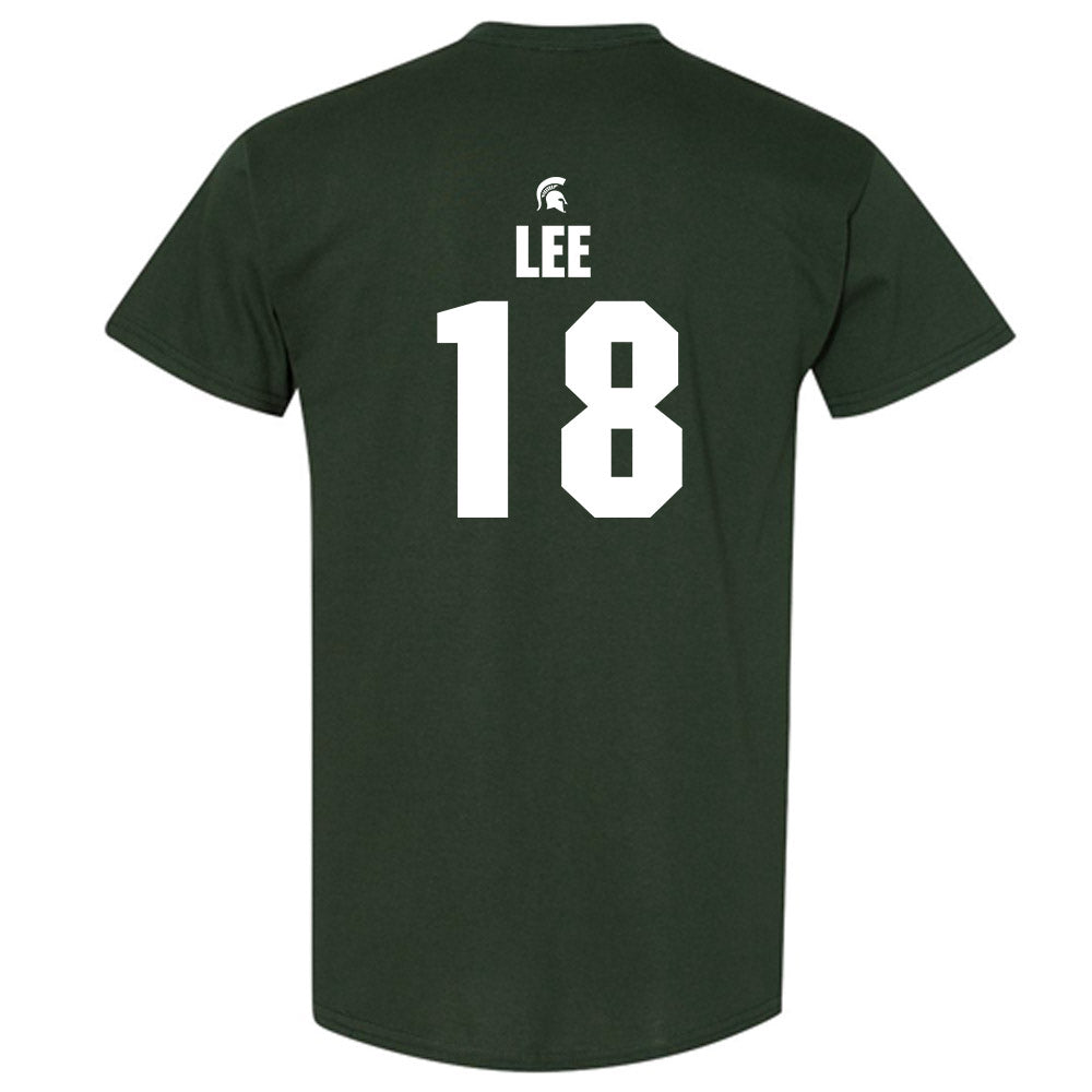 Michigan State - NCAA Men's Ice Hockey : Ryker Lee - Generic Shersey T-Shirt-1