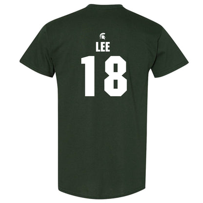 Michigan State - NCAA Men's Ice Hockey : Ryker Lee - Generic Shersey T-Shirt-1