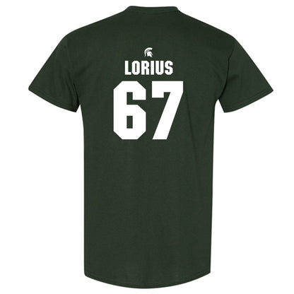 Michigan State - NCAA Football : Hayden Lorius - Generic Shersey T-Shirt-1