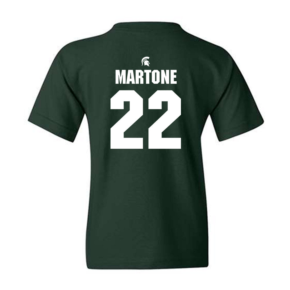Michigan State - NCAA Men's Ice Hockey : Porter Martone - Generic Shersey Youth T-Shirt-1