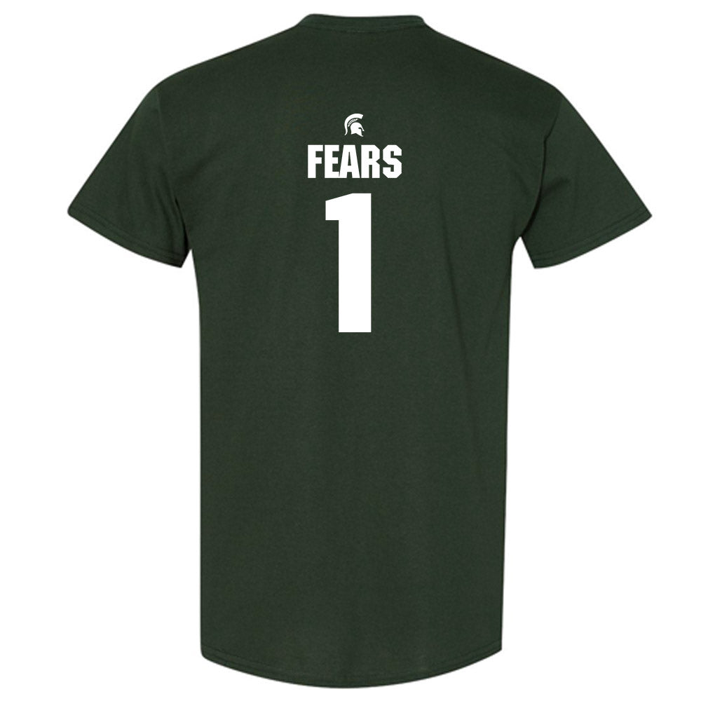 Michigan State - NCAA Men's Basketball : Jeremy Fears - Generic Shersey T-Shirt-1