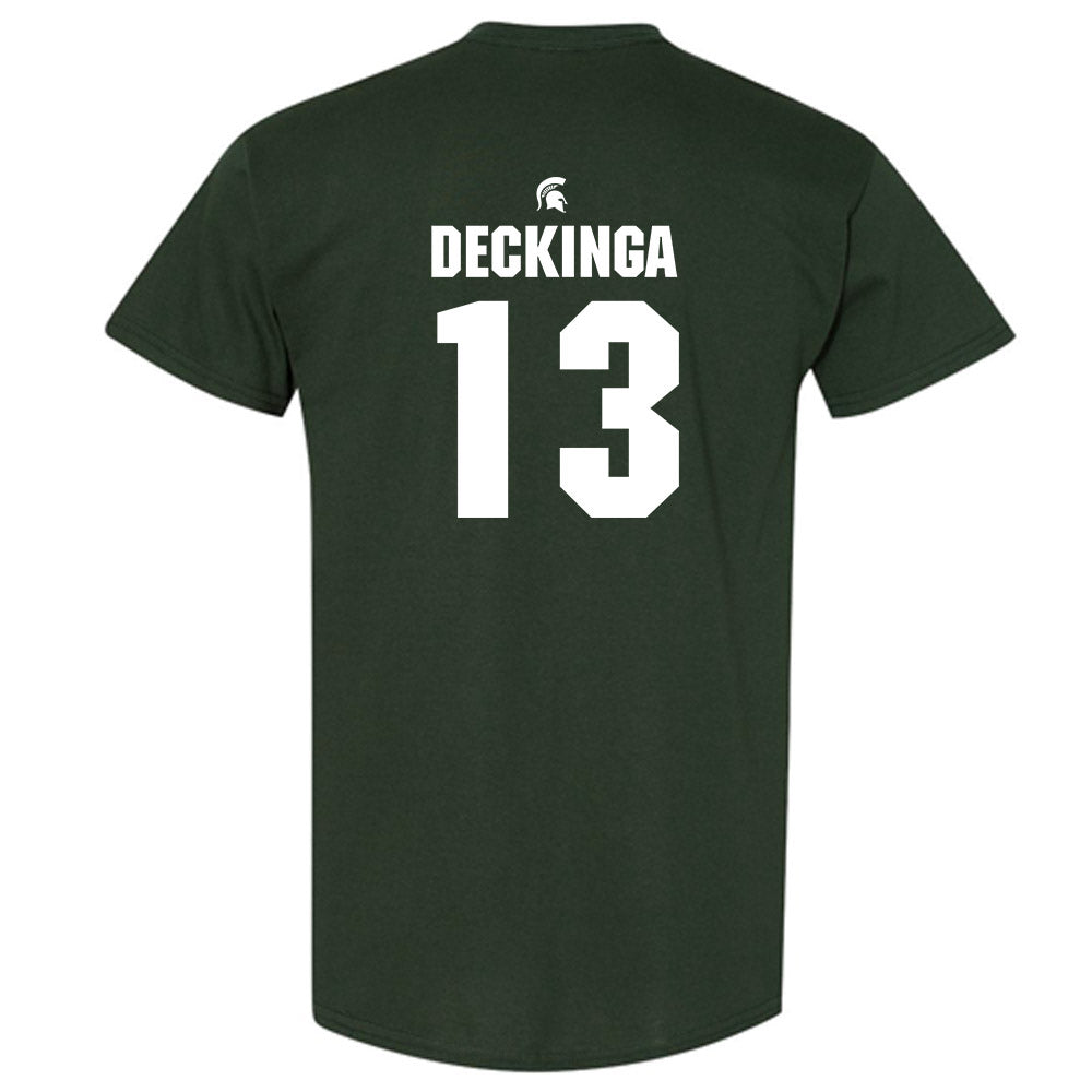 Michigan State - NCAA Baseball : CJ Deckinga - Generic Shersey T-Shirt-1