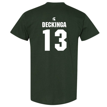 Michigan State - NCAA Baseball : CJ Deckinga - Generic Shersey T-Shirt-1