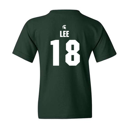 Michigan State - NCAA Men's Ice Hockey : Ryker Lee - Generic Shersey Youth T-Shirt-1