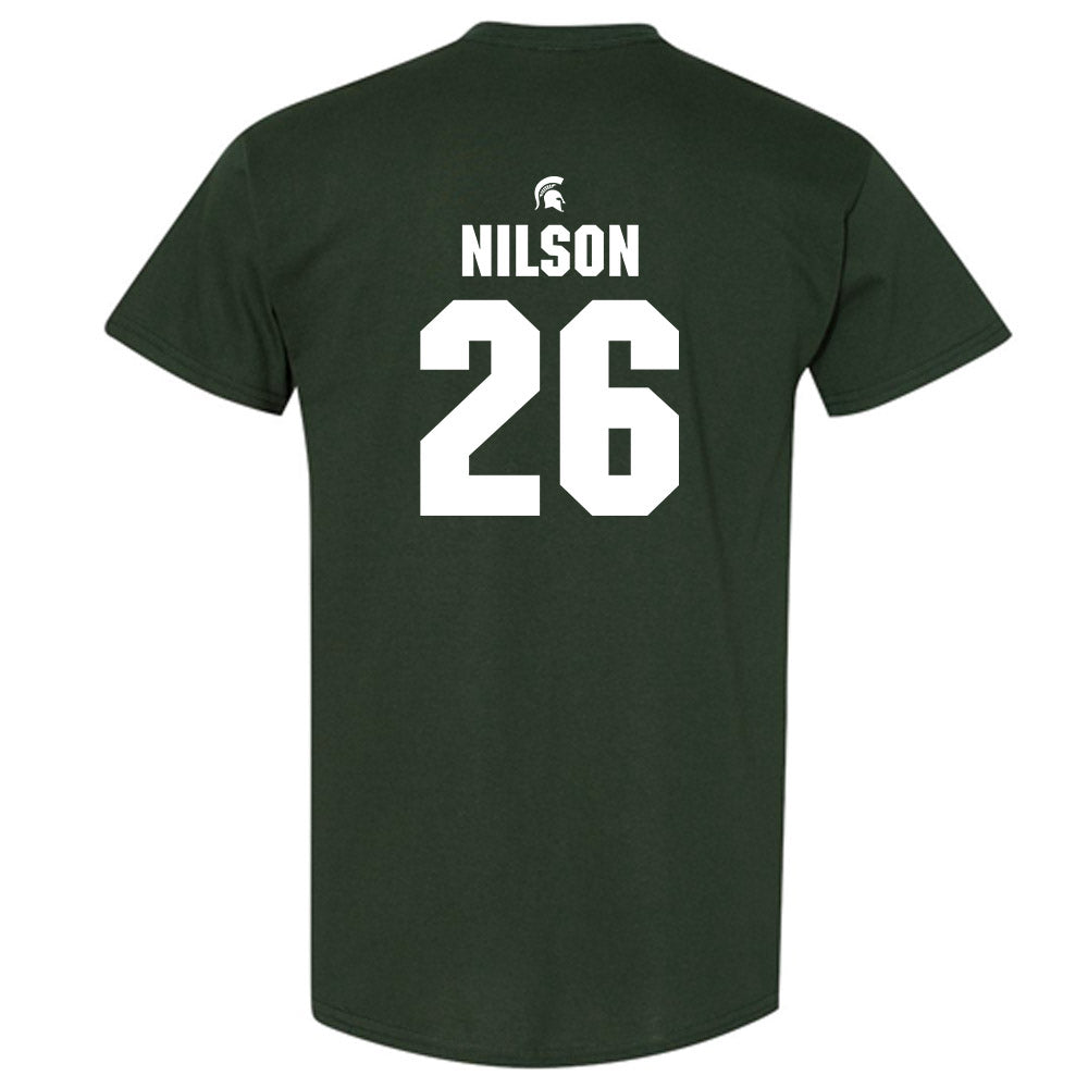 Michigan State - NCAA Men's Ice Hockey : Eric Nilson - Generic Shersey T-Shirt-1