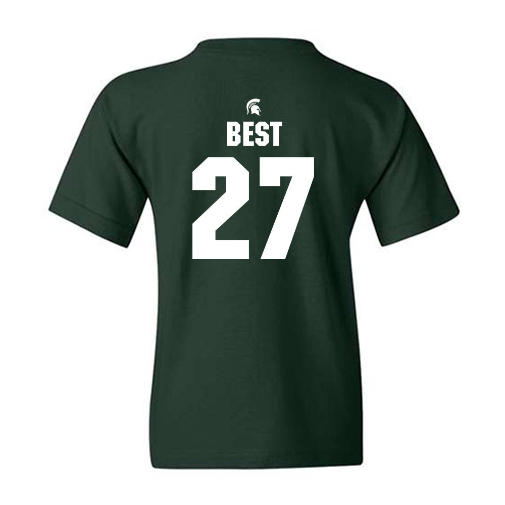 Michigan State - NCAA Men's Ice Hockey : Gavin Best - Generic Shersey Youth T-Shirt-1