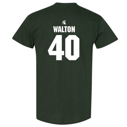 Michigan State - NCAA Men's Basketball : Brennan Walton - Generic Shersey T-Shirt-1