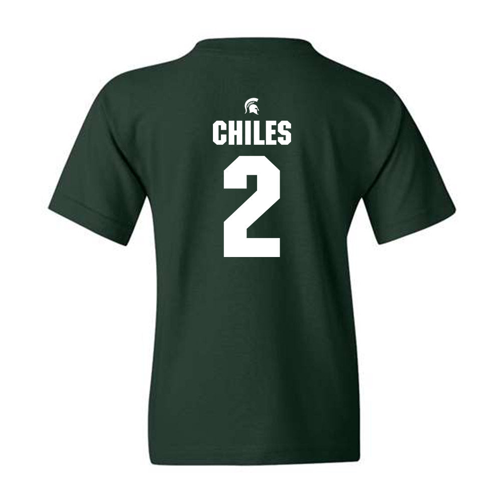 Michigan State - NCAA Football : Aidan Chiles - Youth T-Shirt