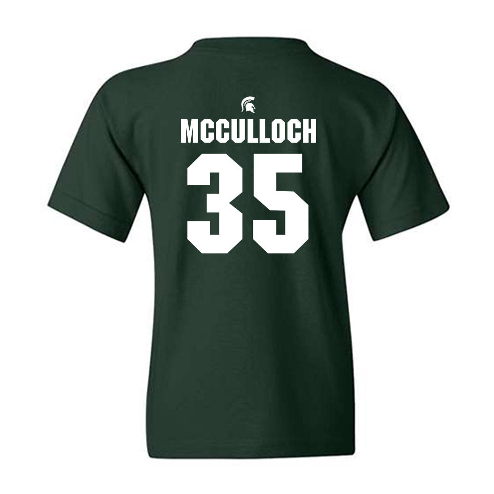 Michigan State - NCAA Men's Basketball : Jesse McCulloch - Generic Shersey Youth T-Shirt-1