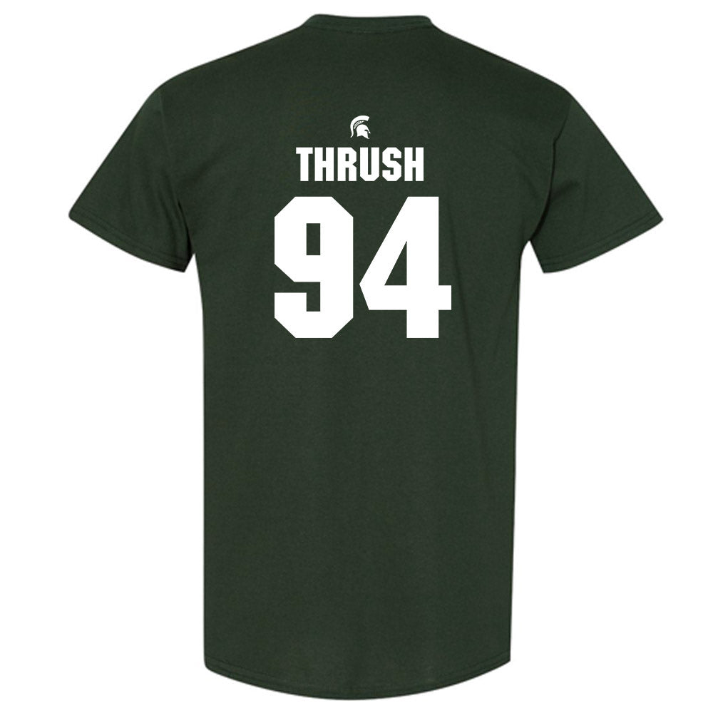 Michigan State - NCAA Football : Cal Thrush - Generic Shersey T-Shirt-1