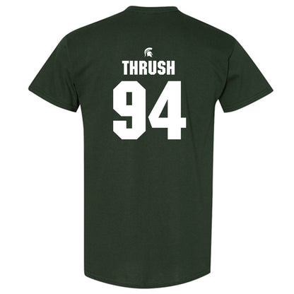 Michigan State - NCAA Football : Cal Thrush - Generic Shersey T-Shirt-1