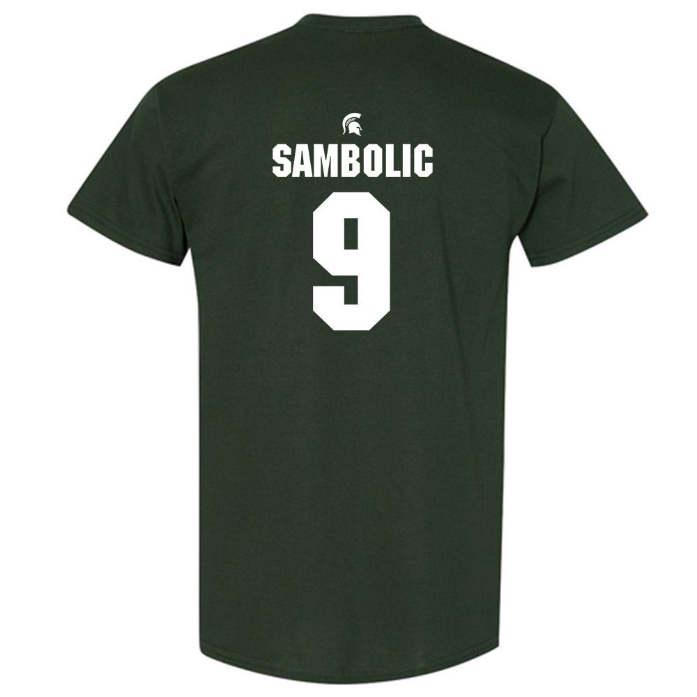 Michigan State - NCAA Women's Basketball : Sara Sambolic - Generic Shersey T-Shirt-1