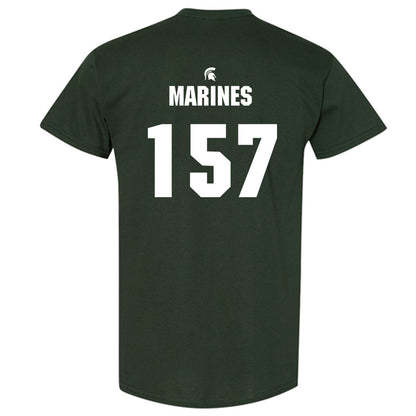 Michigan State - NCAA Wrestling : Darius Marines - Generic Shersey T-Shirt-1