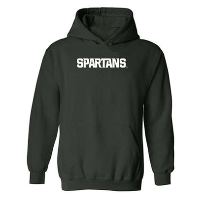 Michigan State - NCAA Women's Track & Field : Abbie Wiegers - Generic Shersey Hooded Sweatshirt-0