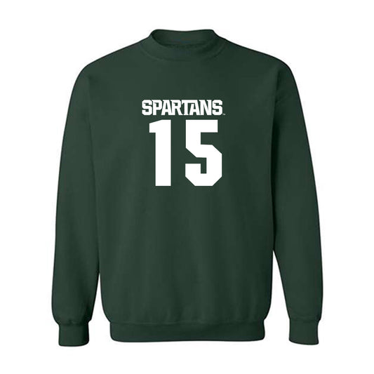 Michigan State - NCAA Softball : Alyssa Galindo - Generic Shersey Crewneck Sweatshirt-0
