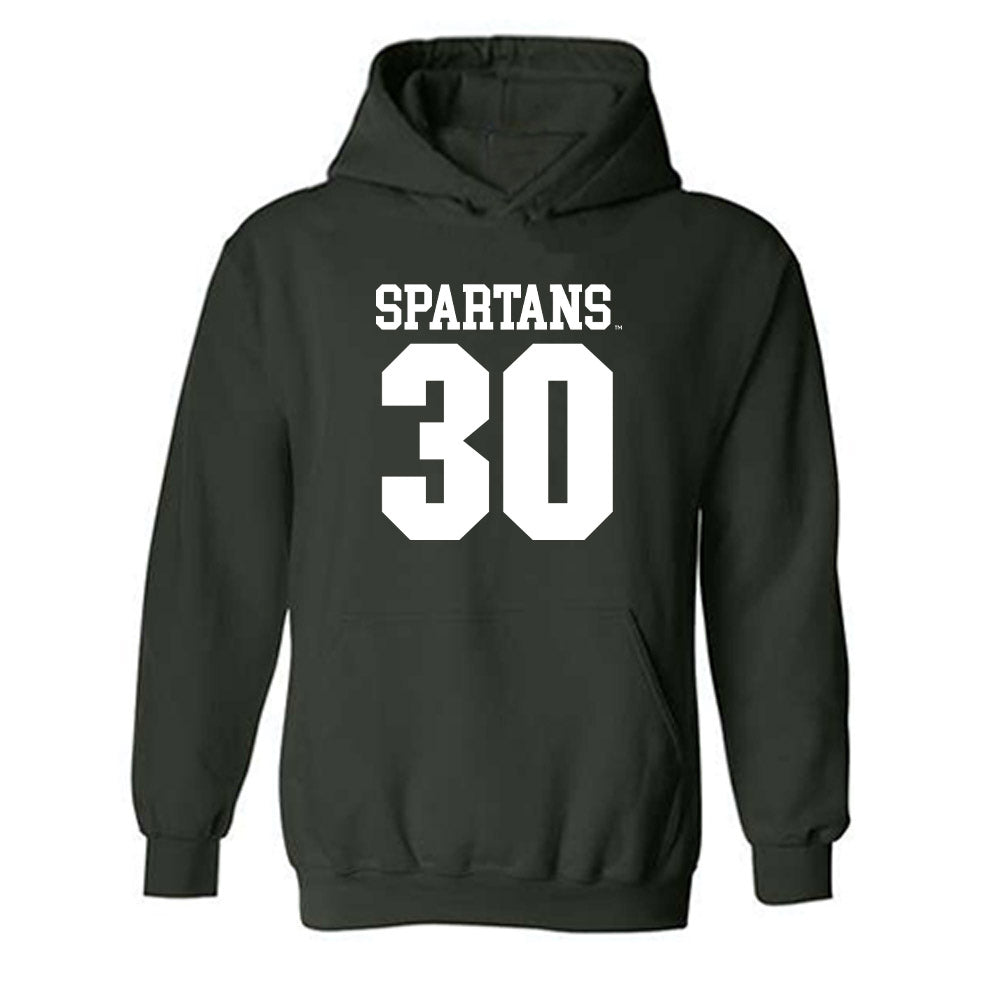 Michigan State - NCAA Women's Soccer : Ava Panduren - Generic Shersey Hooded Sweatshirt