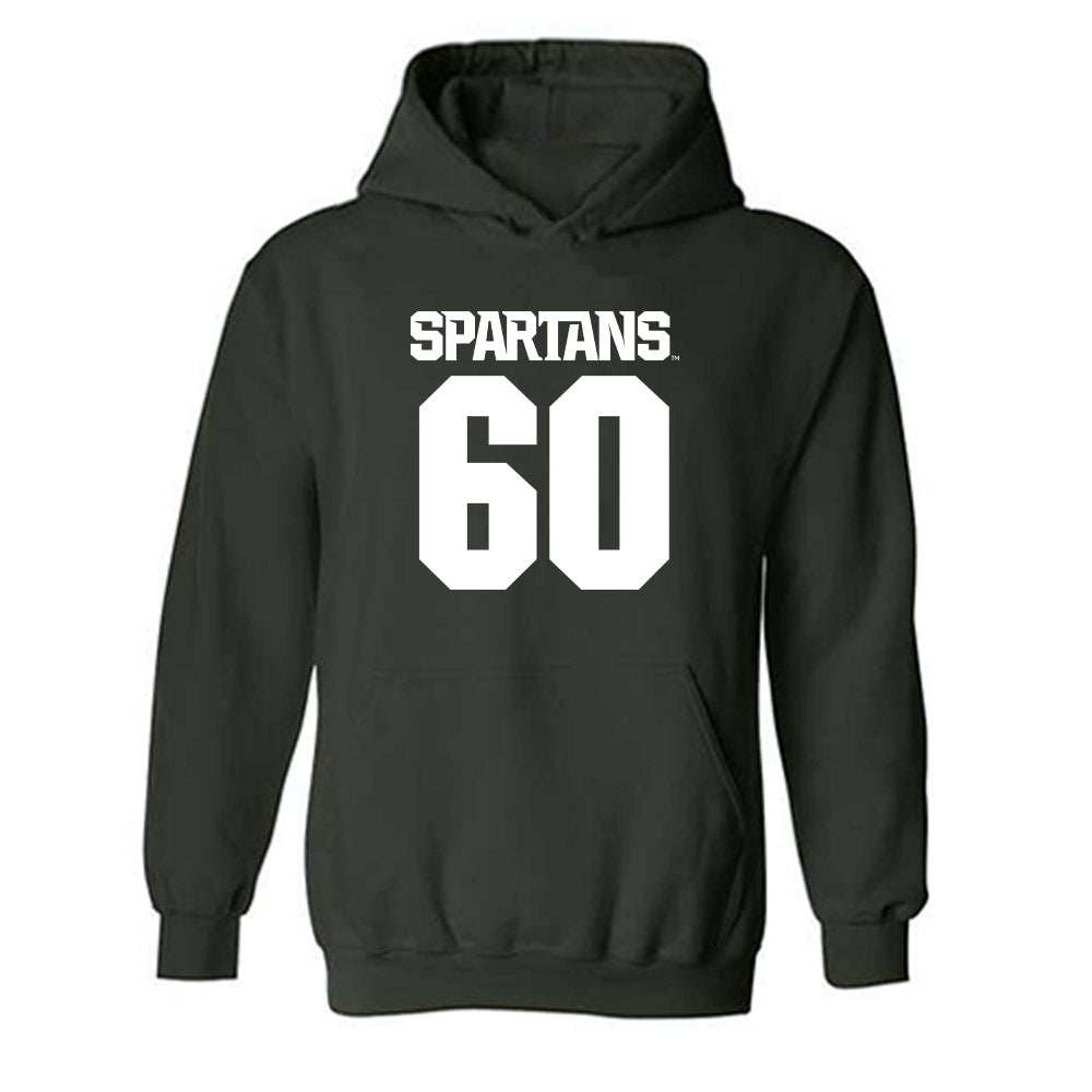 Michigan State - NCAA Football : Luka Vincic - Generic Shersey Hooded Sweatshirt-0