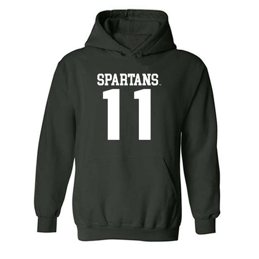 Michigan State - NCAA Softball : Liv Grey - Hooded Sweatshirt Classic Shersey