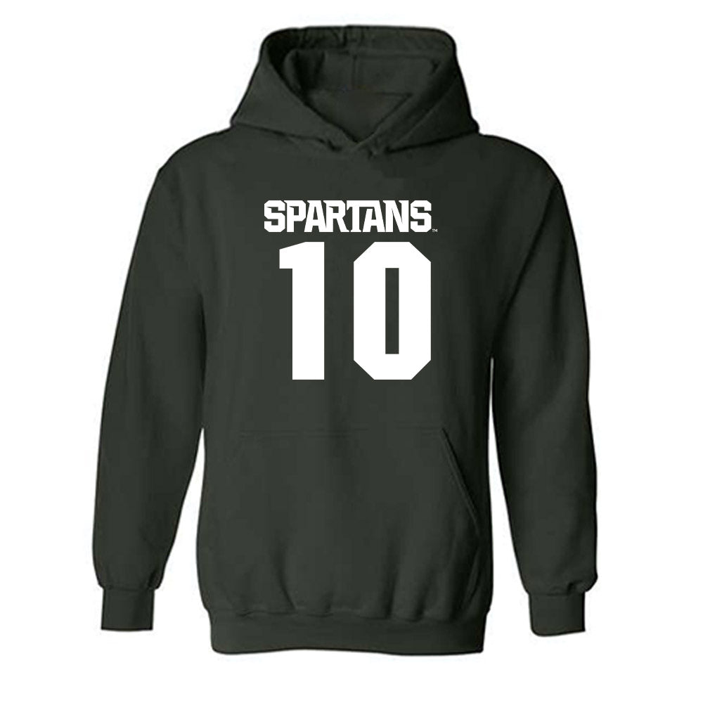 Michigan State - NCAA Softball : Macy Lee - Generic Shersey Hooded Sweatshirt-0