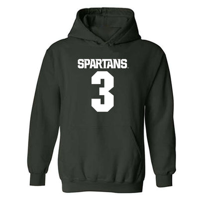 Michigan State - NCAA Football : Rodney Bullard Jr - Generic Shersey Hooded Sweatshirt-0