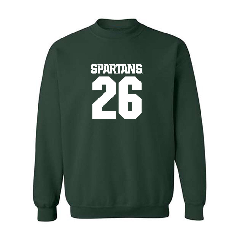 Michigan State - NCAA Men's Ice Hockey : Eric Nilson - Generic Shersey Crewneck Sweatshirt-0