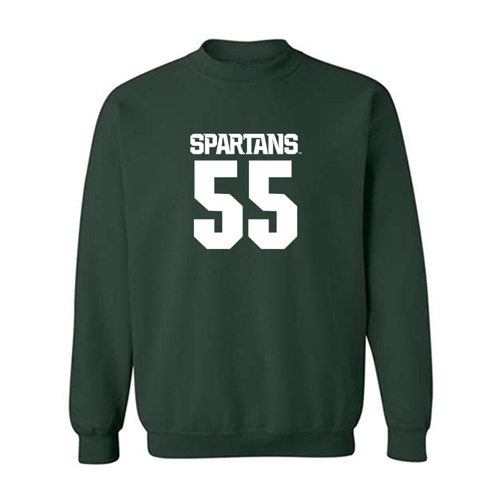 Michigan State - NCAA Men's Basketball : Coen Carr - Generic Shersey Crewneck Sweatshirt-0